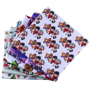 

50*145CM Cartoons pattern100 percent cotton fabric for Tissue Kids Bedding home textile Textile for Sewing Doll Dress