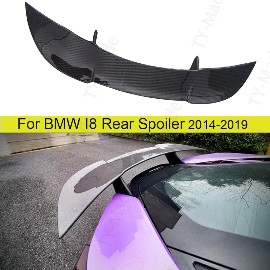 I8 Carbon Fiber FRP Rear Spoiler Trunk Lip Boot Wing Decoration Car Styling Tuning For BMW 2014 2015 2016 2017 2018 2019 | Автомобили и