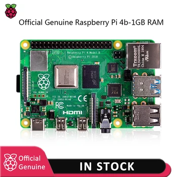 

raspberry pi 4 model kit-1GB RAM BCM2711 Quad core Cortex-A72 ARM v8 1.5GHz with EU/US type-c power charger+ Pi 4 heatsink