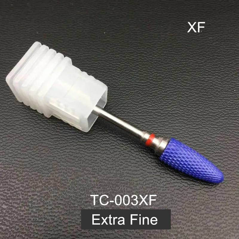 TC-003XF RIKONKA керамический сверло для ногтей 3/3" фреза для маникюра, педикюра, набор, электрическая дрель для ногтей, аксессуары, пилки для ногтей - Цвет: TC-003XF