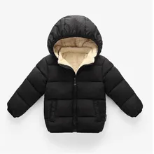 Детское пуховое пальто с капюшоном на молнии; зимняя одежда из хлопка; зимний комбинезон для малышей; теплый детский зимний комбинезон