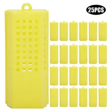 Hot Sale 25Pcs Portable Queen Cage Plastic Queen Bee Cage Transporting Catcher Beekeeper Beekeeping Mating Box Tool