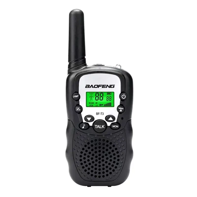 2 шт. Baofeng BF-T3 UHF462-467MHz 8-канальный сетевой видеорегистратор Портативный двухсторонняя 10 мелодий звонка радио приемопередатчик для детей радио Kid иди и болтай Walkie Talkie