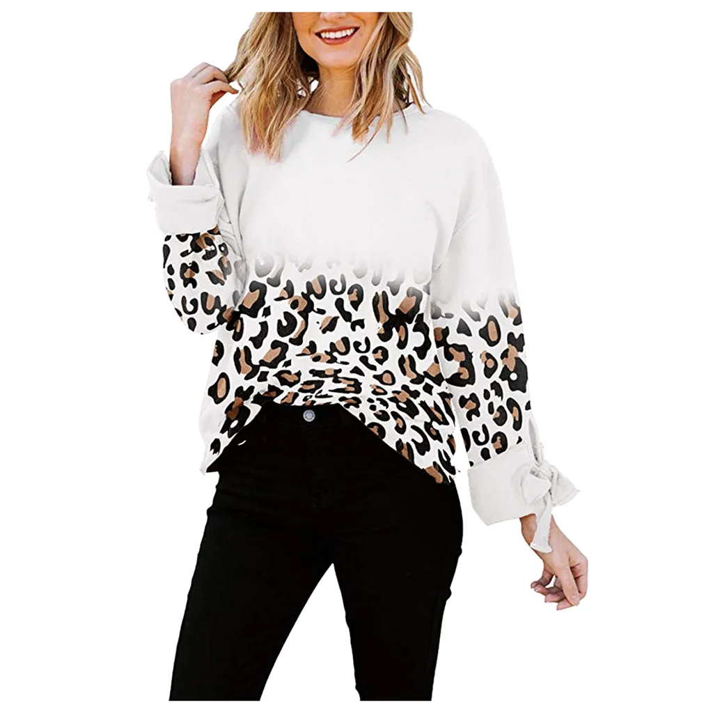 Poleras mujer de moda, camiseta mujer, футболка, женская, окрашенная, с принтом, завязанная узлом, с длинным рукавом, хлопковый пуловер, топ, футболка