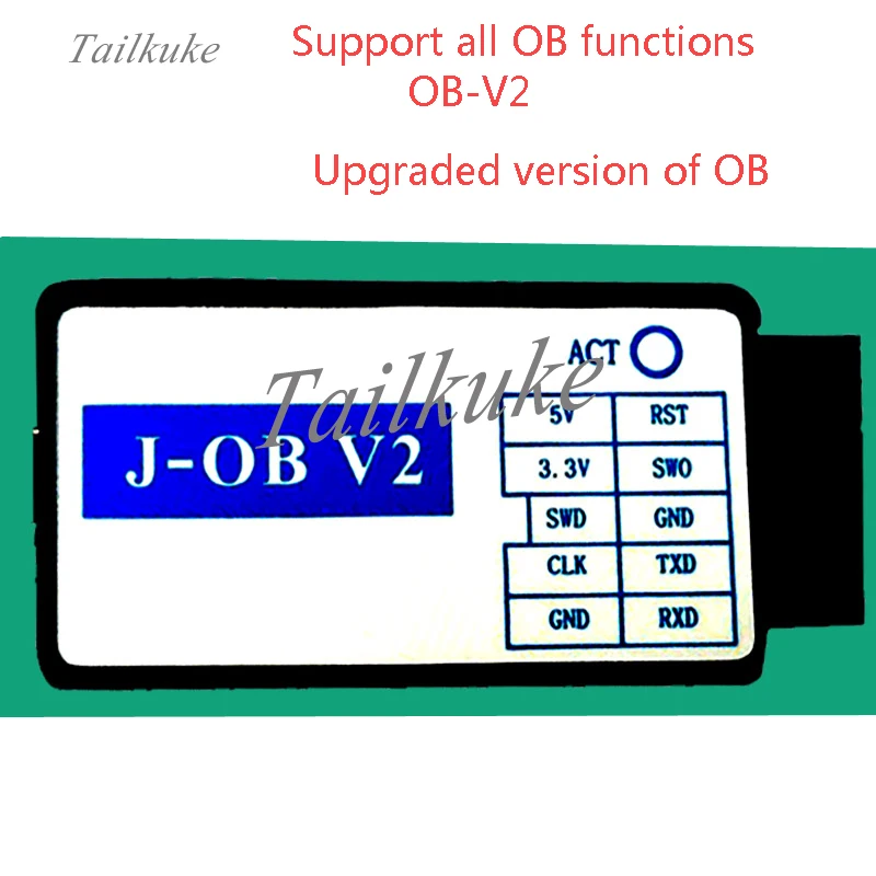 J-OB V2 JLINK OB J-LINK V8 V9 совместим с Виртуальным серийным портом эмуляции отладчика |
