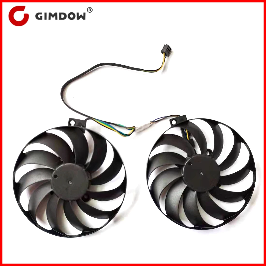 Новый 95 мм T129215SU 2 шт./лот 28x28x28x28 для ASUS Dual Radeon RX5600XT RX5700 RX5700XT вентилятор графической