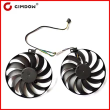 Ventilateur de carte graphique pour ASUS Dual Radeon RX5600XT, 95mm T129215SU, 2 pièces/lot, 28x28x28mm