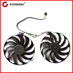 Ventilateur de carte graphique pour ASUS Dual Radeon RX5600XT, 95mm T129215SU, 2 pièces/lot, 28x28x28mm 