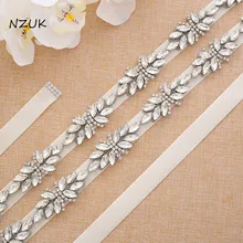 Серебряный пояс Стразы пояс невесты с лентами жемчуг свадебный пояс хрустальный свадебный пояс для свадебных аксессуаров Y161S