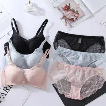 

HONVIEY Seamless Brassiere Bras set Women Breathable Wire Free Lingerie Tube Top Ladies sexy Beauty back Underwear Push Up Bra