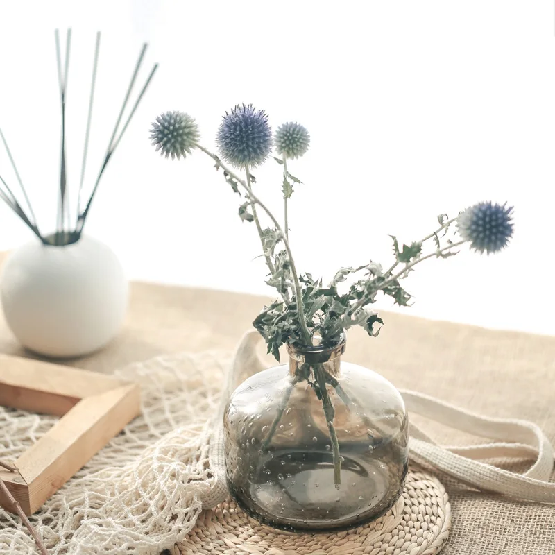 

High Quality Blue planet Everlasting Natural Preserved Dried Flower Photograph Wedding Newyear Store Home Art Life Decoration