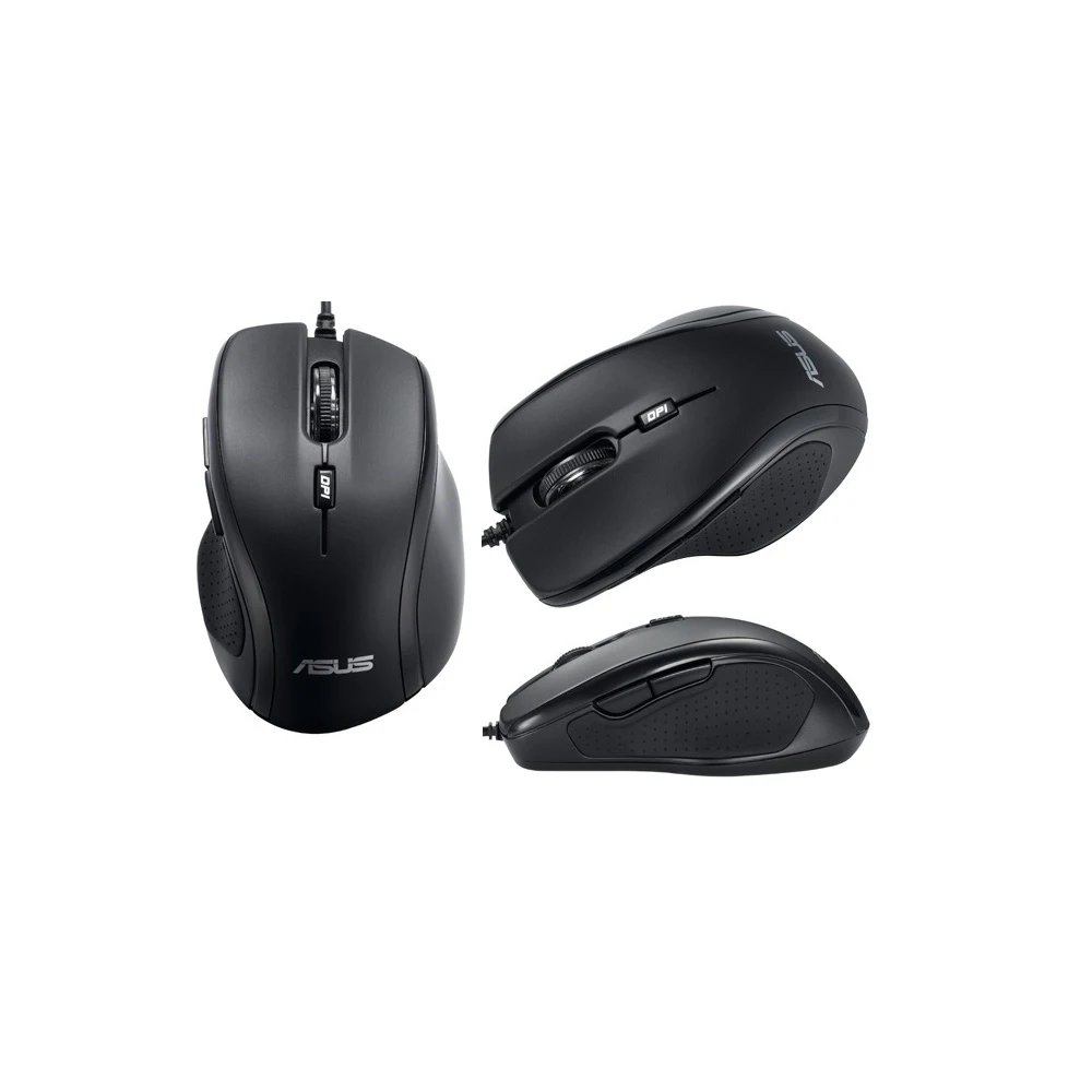 Мышь ASUS UX300 PRO black 90XB04B0-BMU000 оптическая, проводная, 1600 dpi, USB, цвет: черный