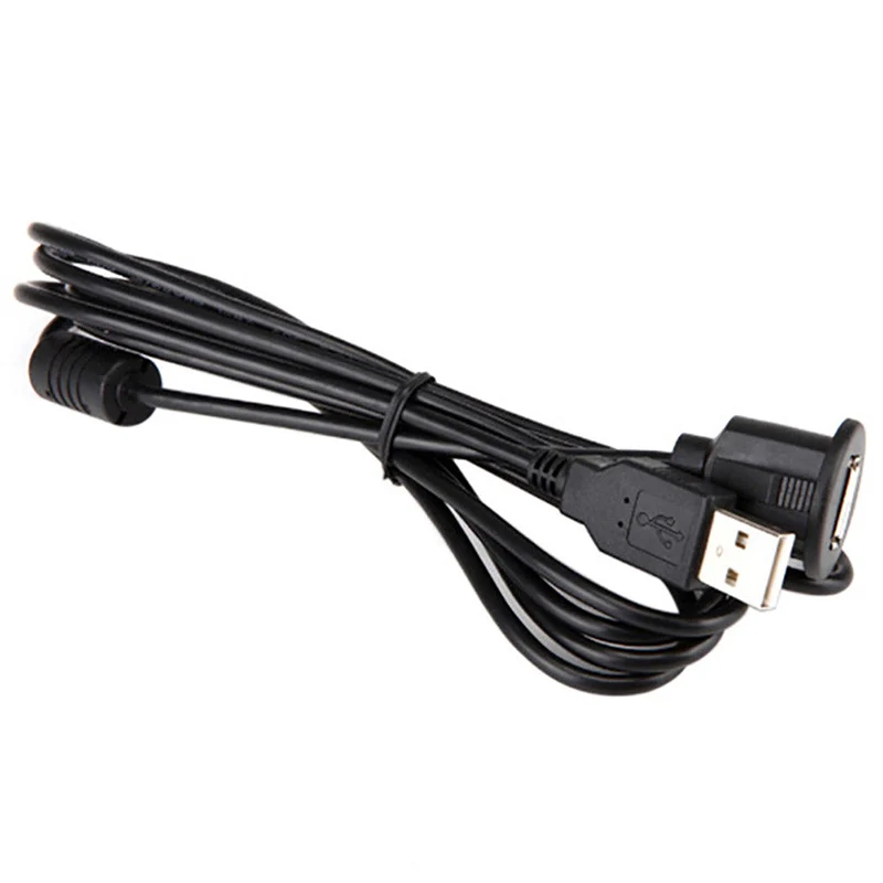 1/2 м Автомобильная приборная панель с креплением USB 2,0 папа-мама панель расширения кабель JLRL88