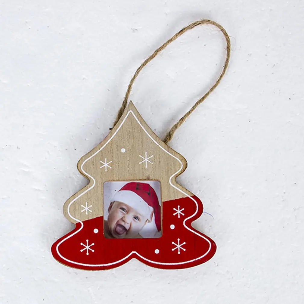 

2019 new Christmas photo frame Christmas creative photo frame pendant Christmas tree decoration pendant photo album box Christma