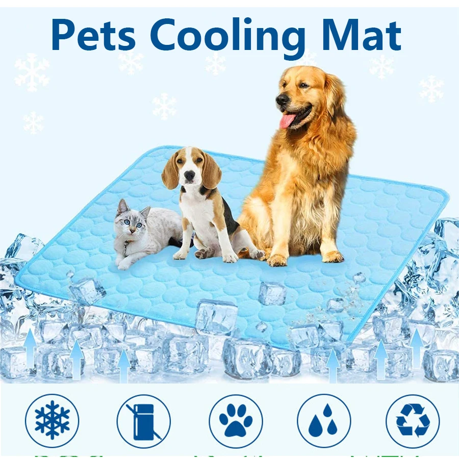 Puppy Pet Mat Washable Summer Cooling Mat for Dogs Cat Kennel Mat