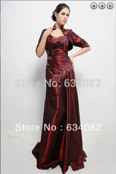 Promotion فساتين السهرة Women Elegant Plus Vestidos Formales Long Appliques Taffeta Mother Of The Bride dresses With Jacket |