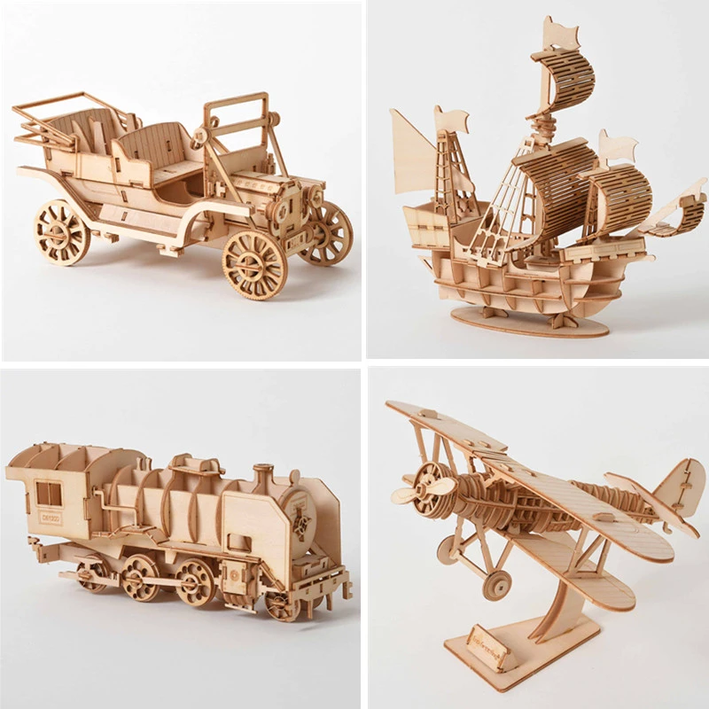 3d Wooden Puzzle Model Diy Handmade 