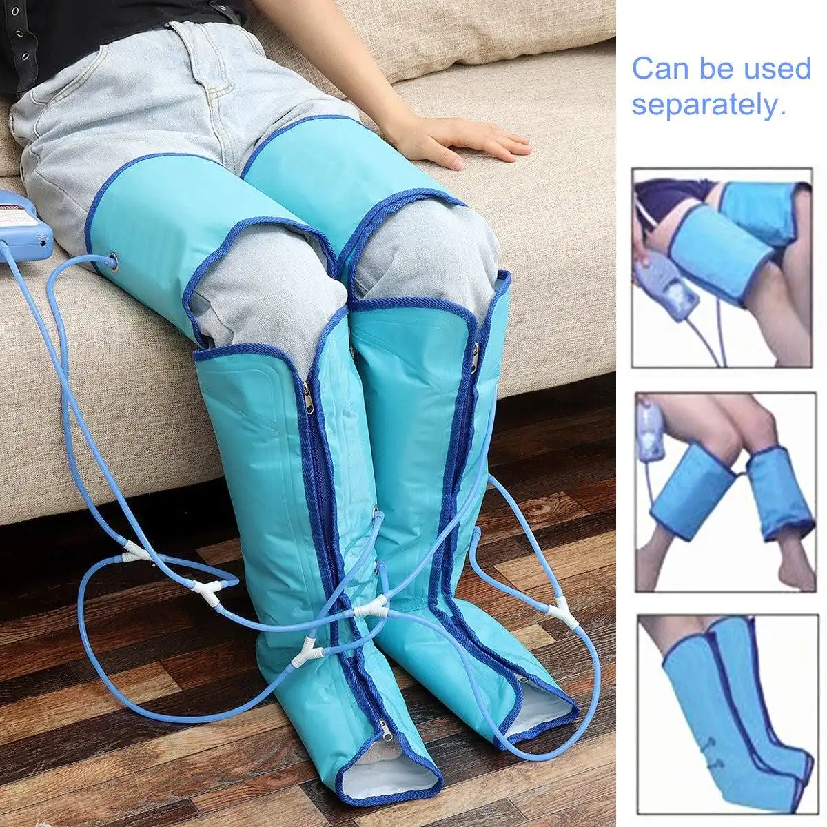 Air Compression Leg Massager Electric Circulation Leg Wraps For Foot