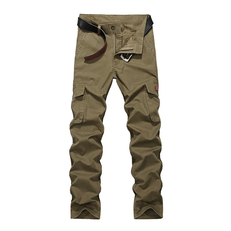 

2018 New Style Large Size MEN'S Overalls Straight-Cut Loose-Fit Youth Trousers Men Outdoor Bags Pants Casual Pants Men's