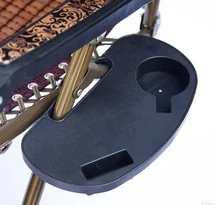 Porte gobelet à Clip pour chaise inclinable pliante/zéro gravité, avec plateau à collation et fente pour téléphones portables