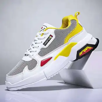 

MANDISHANG Men's Trend Sports Shoes Autumn New Comfortable Men Sneakers Original Outdoor Non-slip Running Shoes Breathable