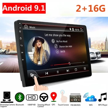 

9/ 10.1 inch Android 9.1 Car Multimedia Auto Radio 2 Din Universal 2+16G Car Audio Stereo GPS Navigation WIFI Bluetooth USB