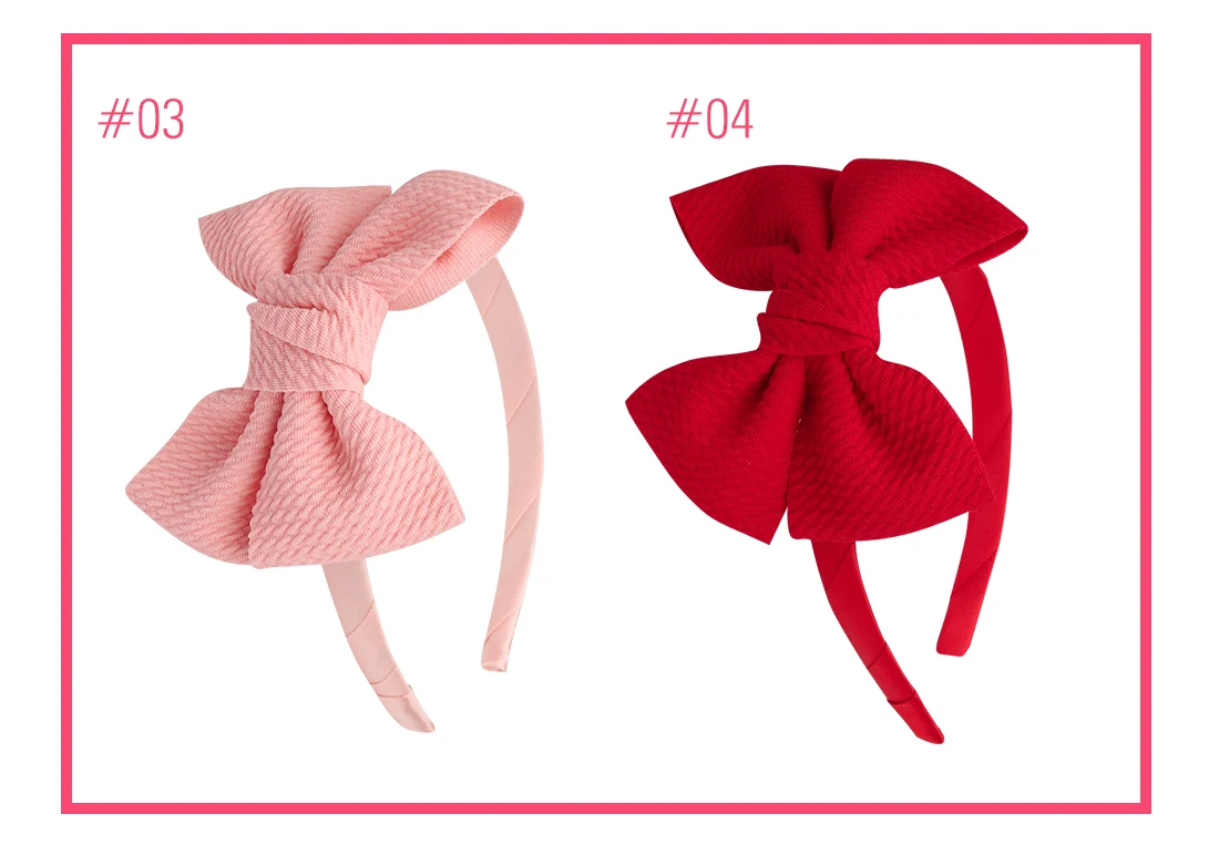1 PC Girls Ribbon Bows Headband Soft Autumn Color Elegant 4 Inch Bow with Satin Headhoop Children Daily Headwear Sweet Hairbow