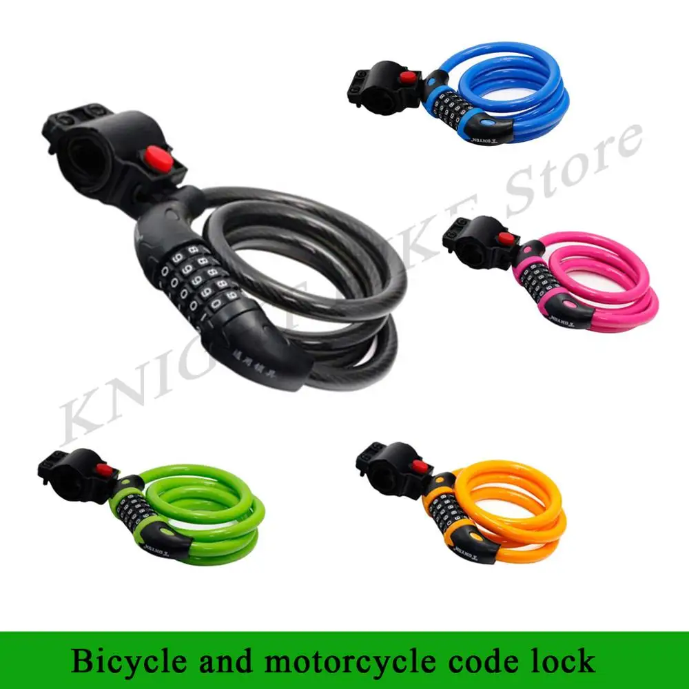 Bike Lock 5 Digit Code Combination Anti thief Bicycle Security Lock