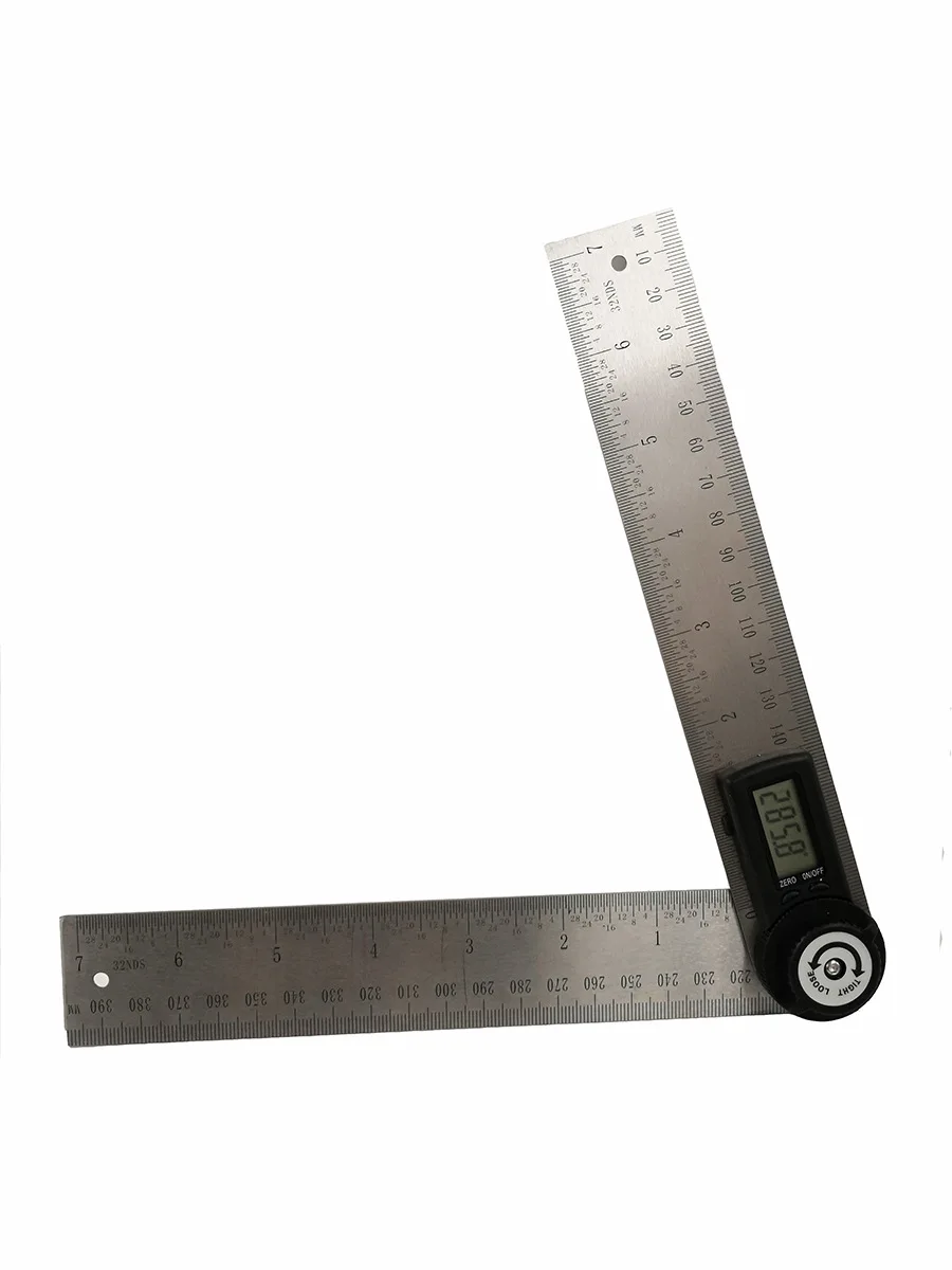 

200MM Electronic-in-Angle Ruler Stainless Steel Square Steel Ruler Digital Angle Ruler