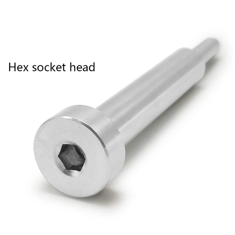 Cable Railing Kit Invisible Turnbuckle 1/8Inch 20 Pack Swage Threaded Stud Hex Head Fitting Receiver Terminal for Wood& Metal P