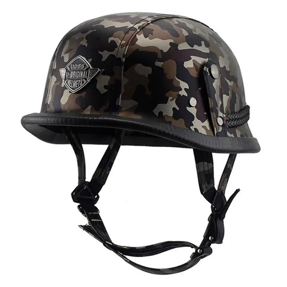 MeterMall Helmet Personal Retro Cruiser Motorcycle Helmet