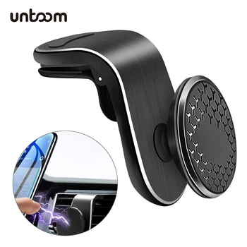 

Universal Magnetic Car Phone Holder 360 Degree Rotation Car Air Vent Mount in Car Aluminum Alloy Magnet Cell Phone Holder Stand