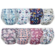 Couches de bain pour bébé, réglables et imperméables, en tissu, pantalon de piscine, housse réutilisable, lavable, nouvelle collection 2020