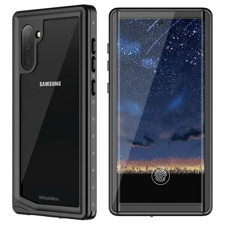 Black Для samsung Note 10 Note 10 Plus водонепроницаемый IP68 водонепроницаемый ударопрочный чехол для телефона Galaxy Note10 полный герметичный чехол Note10 - Цвет: Black
