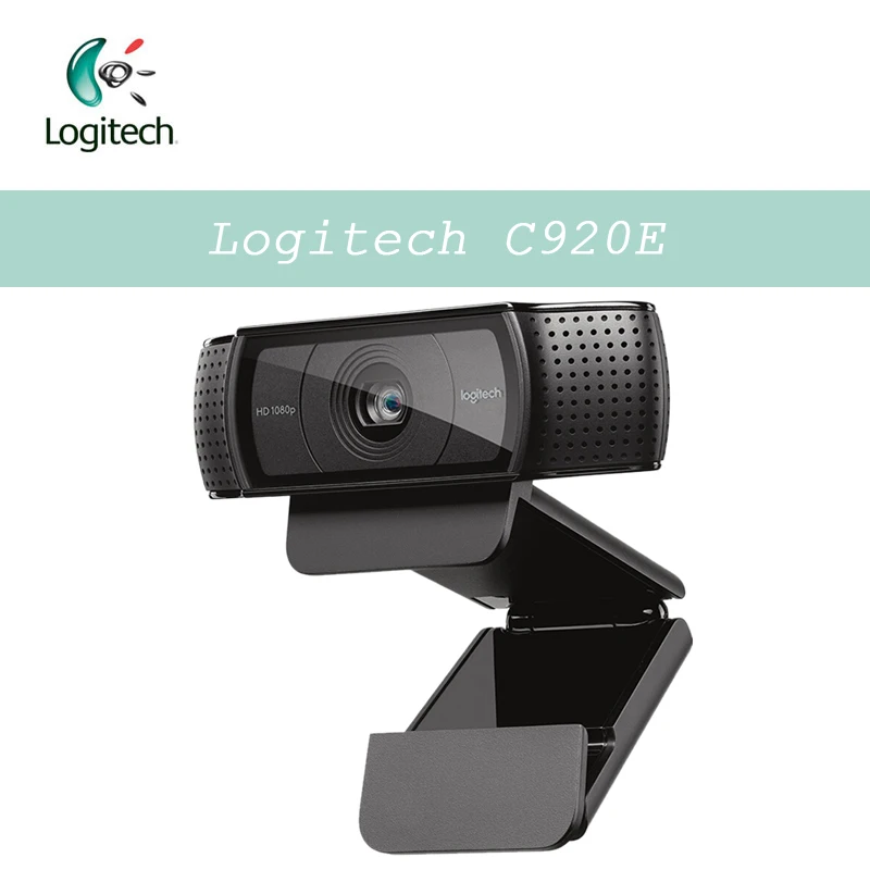 Logitech C920E HD 1080P Webcam Messa A Fuoco Automatica Fotocamera Full HD 1080P Video Chiamata con