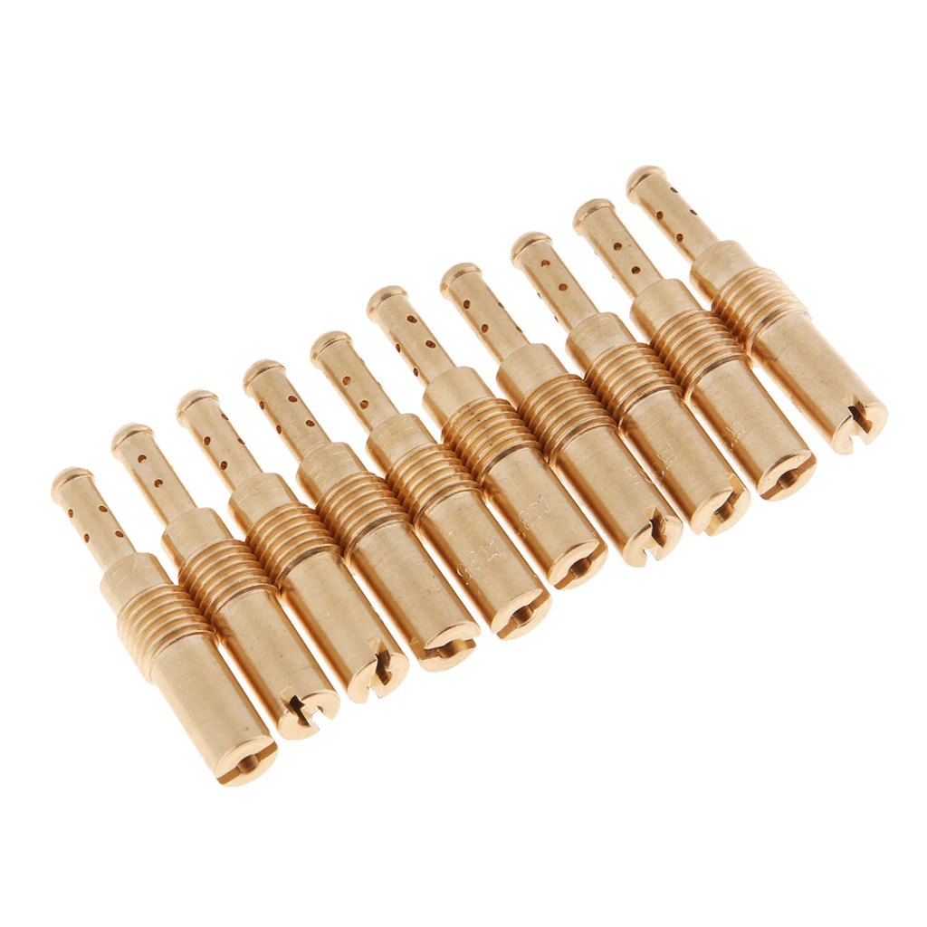 10Pcs Motorcycle Carburetor 35 Slow Pilot Jets for OKO KOSO GY6 Carburetor ATV Dirt Bikes 150cc