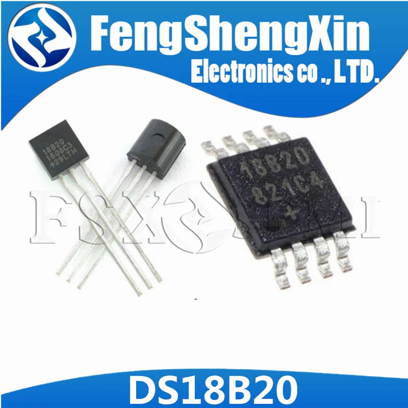 5 шт. датчик температуры DS18B20 IC ТЕРМОМЕТР 18B20 TO 92 новый DS18B20U MSOP 8|ic temperature sensor|ics