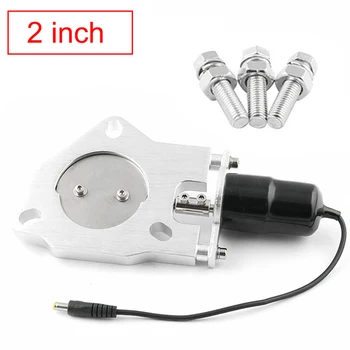 

2''/2.25''/2.5''/3.0'' Cutout Stainless Steel Exhaust Cut Out Header Be Cut Pipe Electric Valve Exhaust Tip Kit with Screws