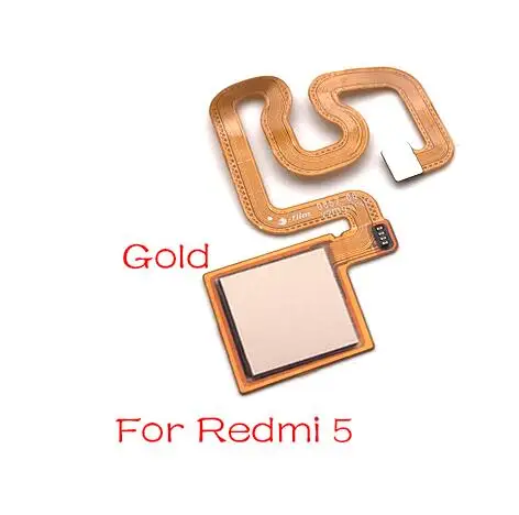 Redmi 5 Gold Отпечаток пальца печати сенсорный ID сенсор Главная кнопка гибкий кабель для Xiaomi Redmi Note 6 7 Pro/Redmi 5 Plus запчасти - Цвет: Redmi 5 Gold