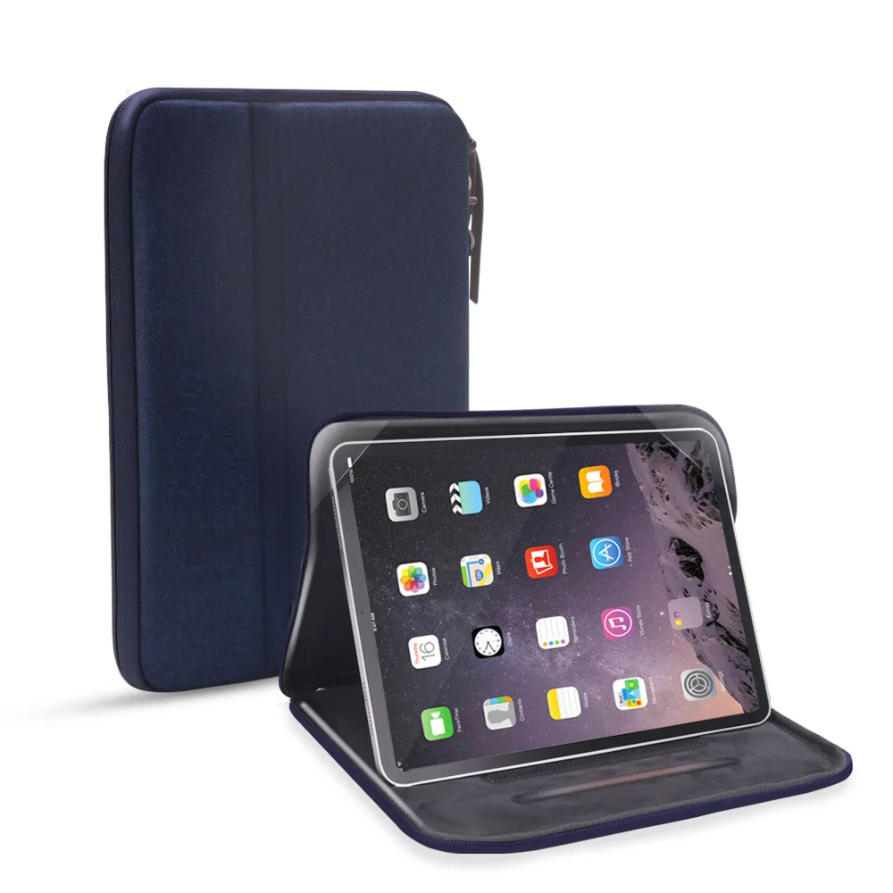Универсальный чехол для планшета, чехол-сумка для iPad 9,7 Air 2 Pro 10,5 11, противоударный чехол-сумка для планшета, ниже 11 дюймов - Цвет: Deep Blue