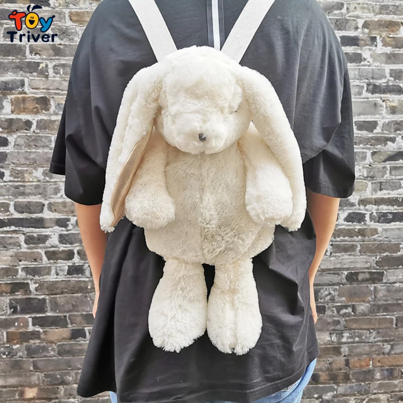 Белый Кролик Рюкзак Японский Каваи кролик школьная сумка плюшевая игрушка Дети Девочка Девушка День рождения Рождественский подарок