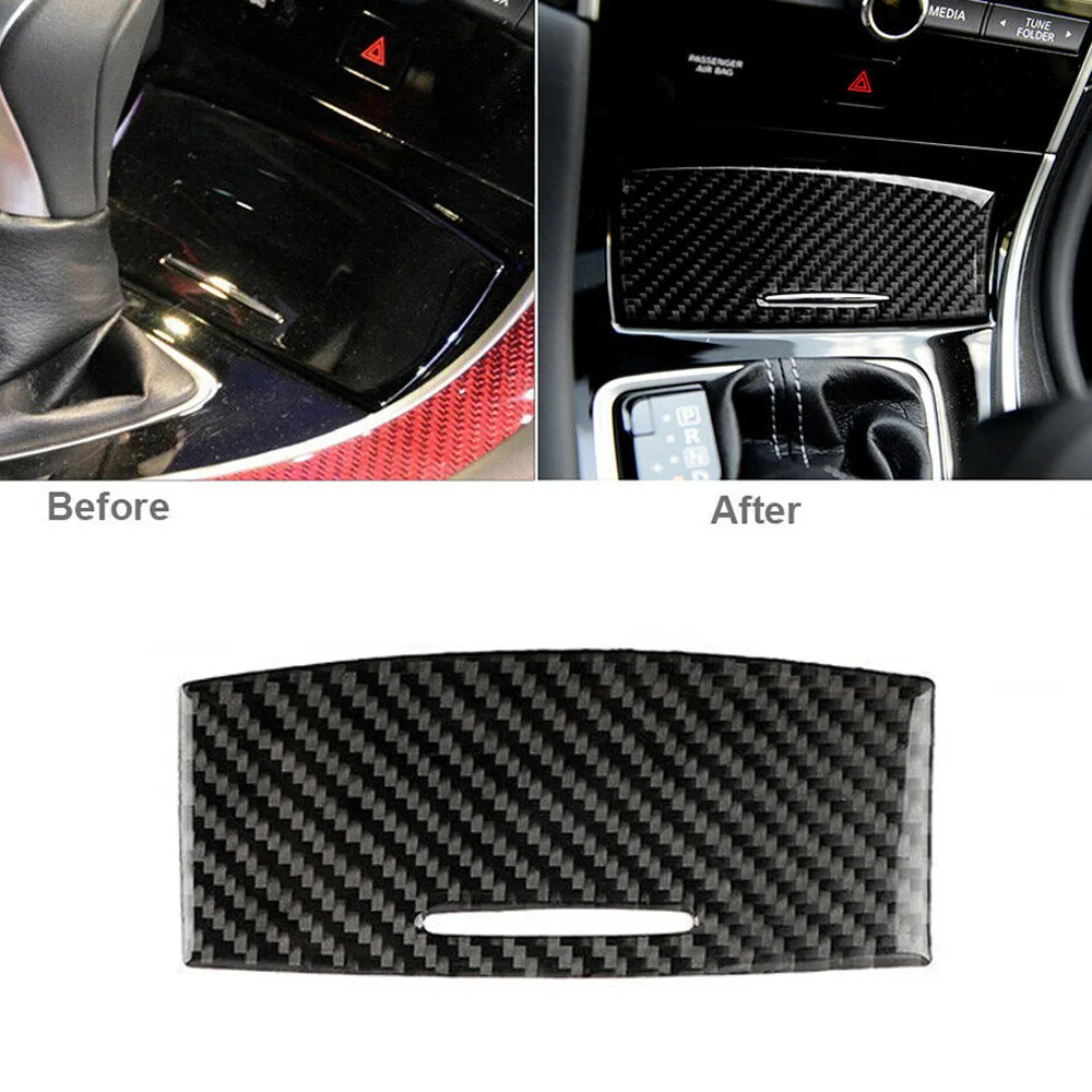 

Cigarette Lighter Console Cover Trim Decal Decoration For Infiniti Q50 Q60 2014-2019