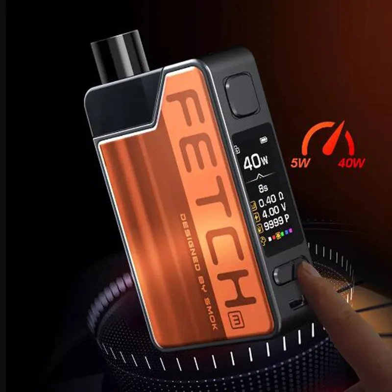 SMOK Fetch Mini Pod Vape Kit 3,7 мл Catridge 1200 мАч батарея электронная сигарета с об/мин сетки тройной катушки VS RPM40 испаритель