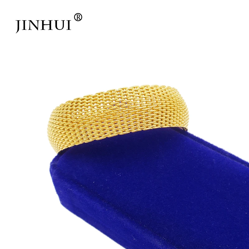 Jin Hui новинка 2019 модные ювелирные изделия из Дубаи золотые браслеты для женщин