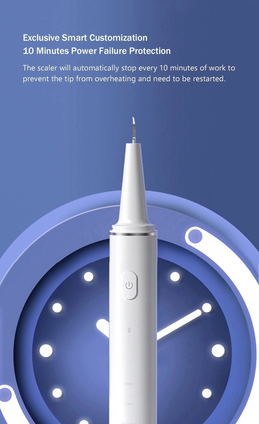 XIAOMI SUNUO inteligent Visual Ultrasonic Dental whitener Scaler Teeth