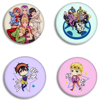 

JOJO Bizarre Adventure Display Badge Japanese Anime Jojos Fashion Cartoon Figure Brooches Pin Jewelry Accessories