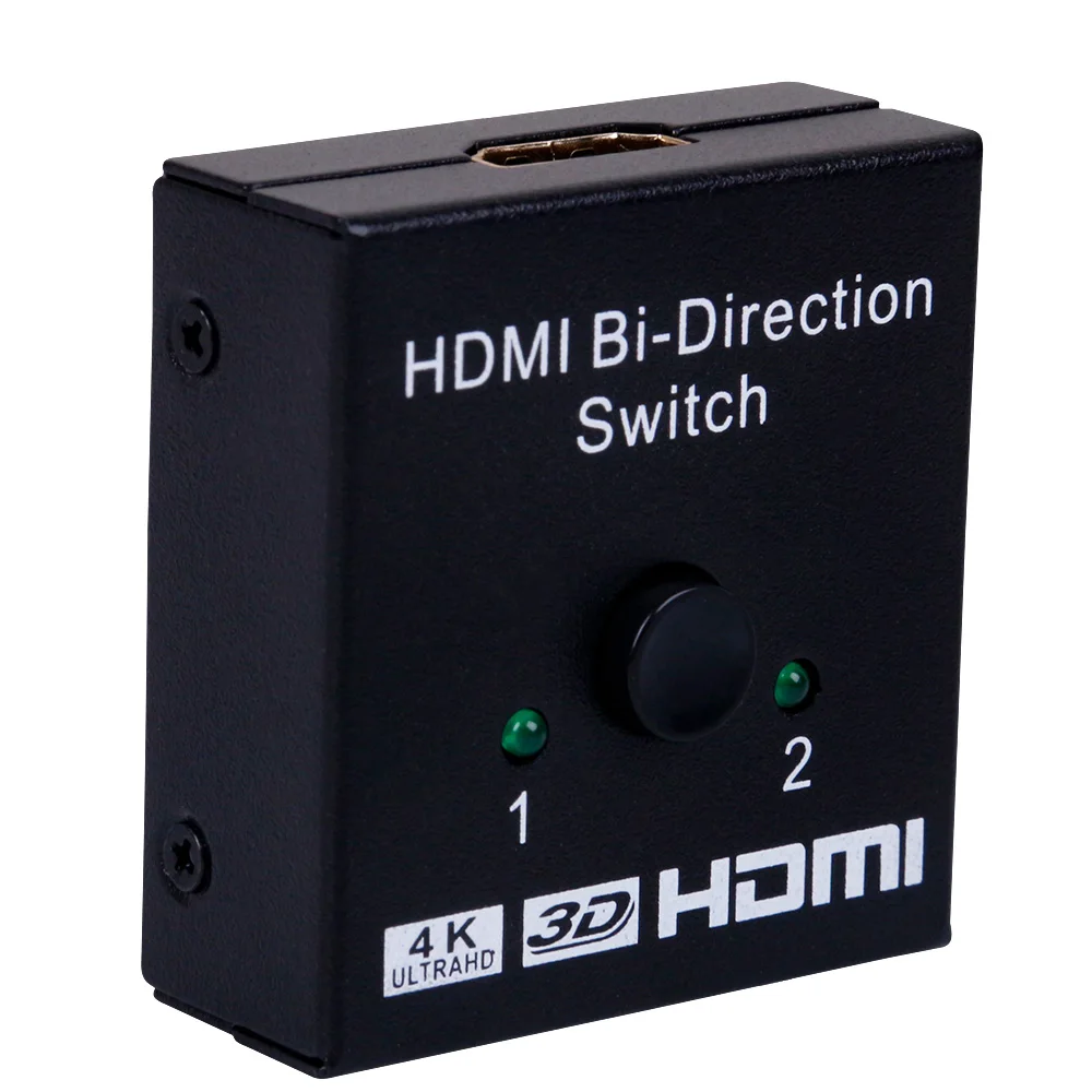 4K HDMI коммутатор 2 порта двунаправленный 1x2/2x1 HDMI разделитель, сплиттер Sup порты Ultra HD 4K 1080P 3D HDR HDCP для PS4 Xbox HDTV