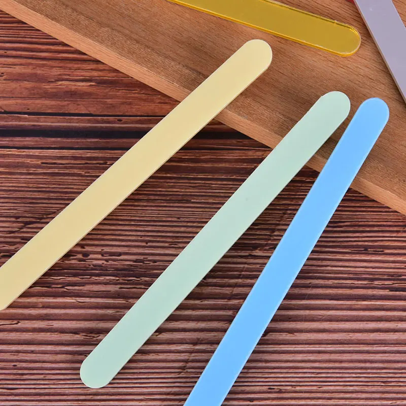 10pcs acrylic Ice Cream Sticks Popsicle Stick Kids Crafts DIY Handmade Making Baby Shower Kis Gift | Дом и сад