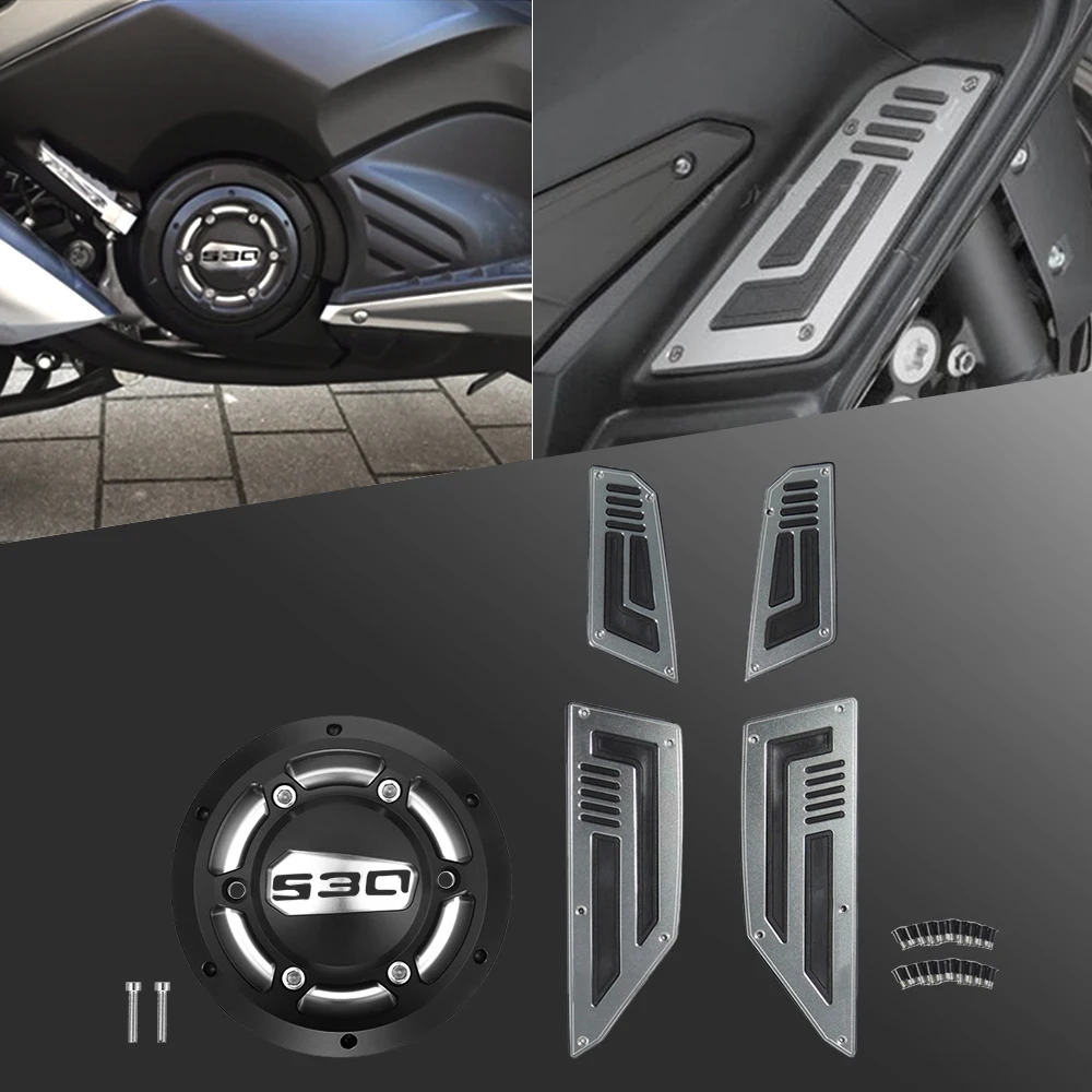 

Motorcycle Footboard Steps For YAMAHA TMAX 530 TMax530 T Max 530 T-MAX 530 2012 2013 2014 2015 2016 Footrest Pegs Plate Pads