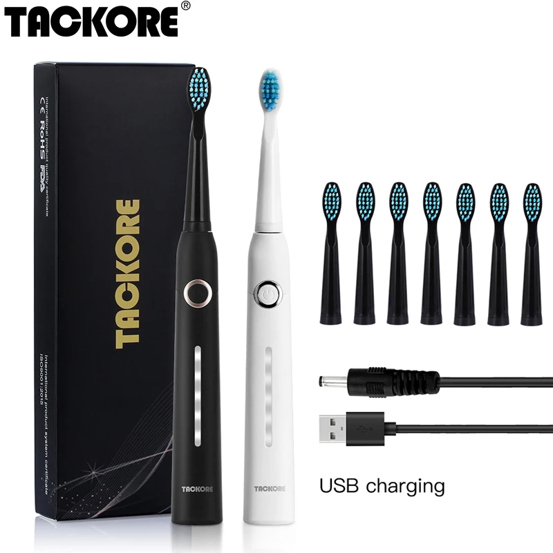 Щетка Зубная ультразвуковая перезаряжаемая с зарядкой от USB|ultrasonic tooth brush|sonic electric